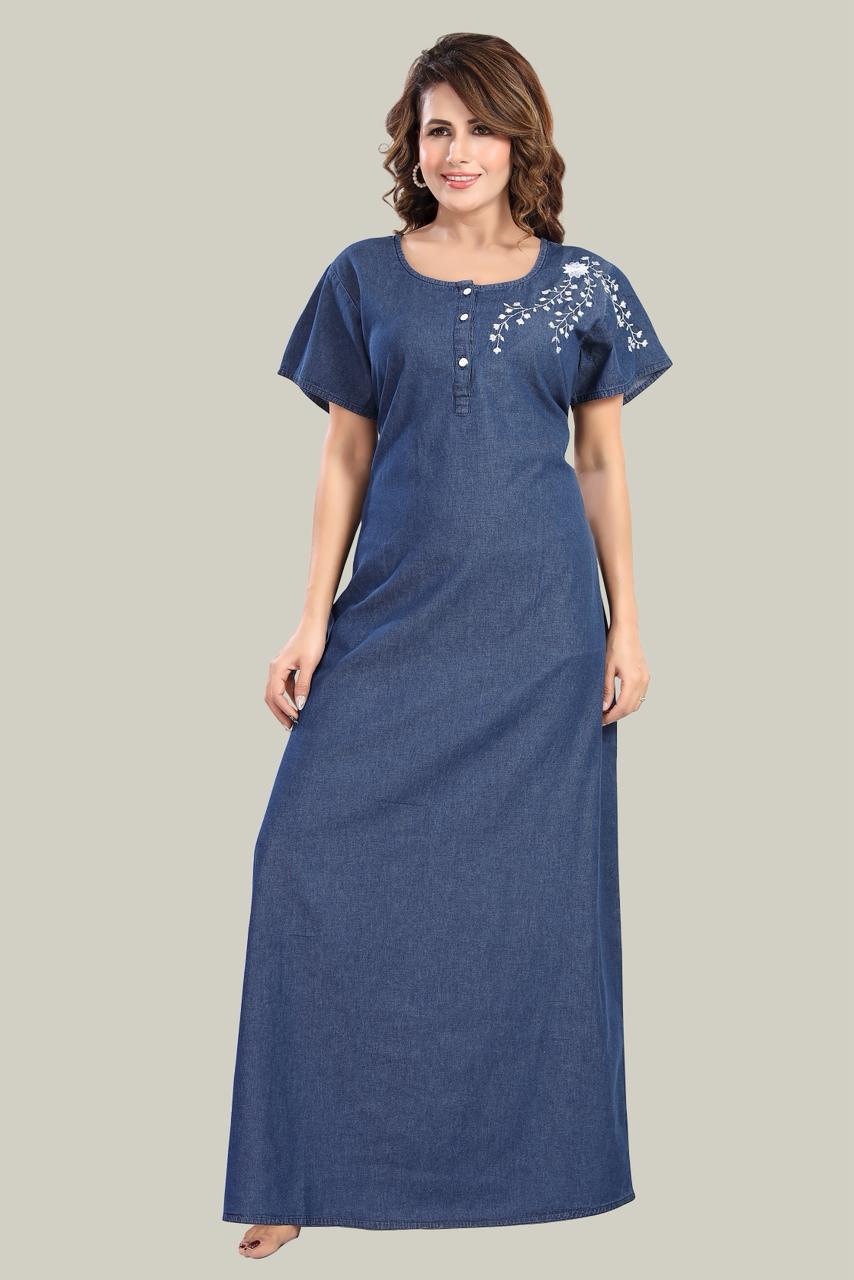 Soft Denim Scarlett Nightgown