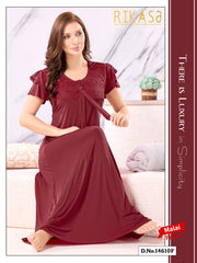 Royal Maroon Malai fabric Alifya