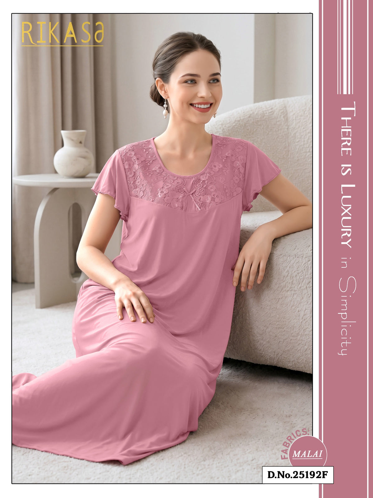 Blush pink Malai Fabric Ayesha