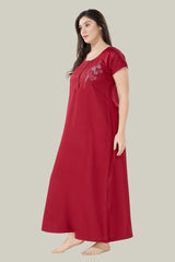 Cherry Red Supima Cotton Plain Nina