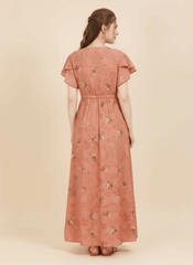 Orange Supima Cotton Umbrella Nightgown Prisha