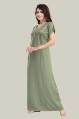 Green Supima Cotton Plain Nisha