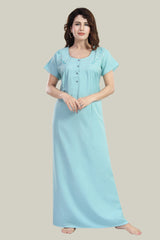 Baby Blue Supima Cotton Plain Nisha
