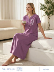 Lilac Supima Cotton Plain Nysa