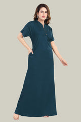 Peacock Blue Milano Cotton Tara