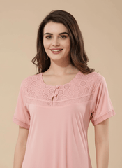 Baby Pink Malai fabric Anvika