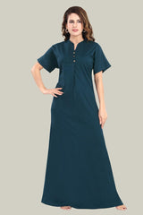 Peacock Blue Milano Cotton Tara