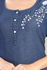 Soft Denim Scarlett Nightgown