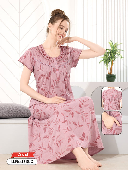 Puce Pink Bamboo Cotton Sahara