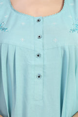 Baby Blue Supima Cotton Plain Nisha