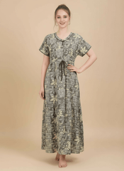 Light Grey Supima Cotton Umbrella Nightgown Tina