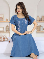 Soft Denim Lora Nightgown