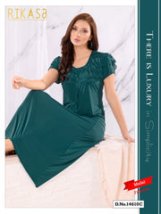 Hunter Green Malai fabric Alifya