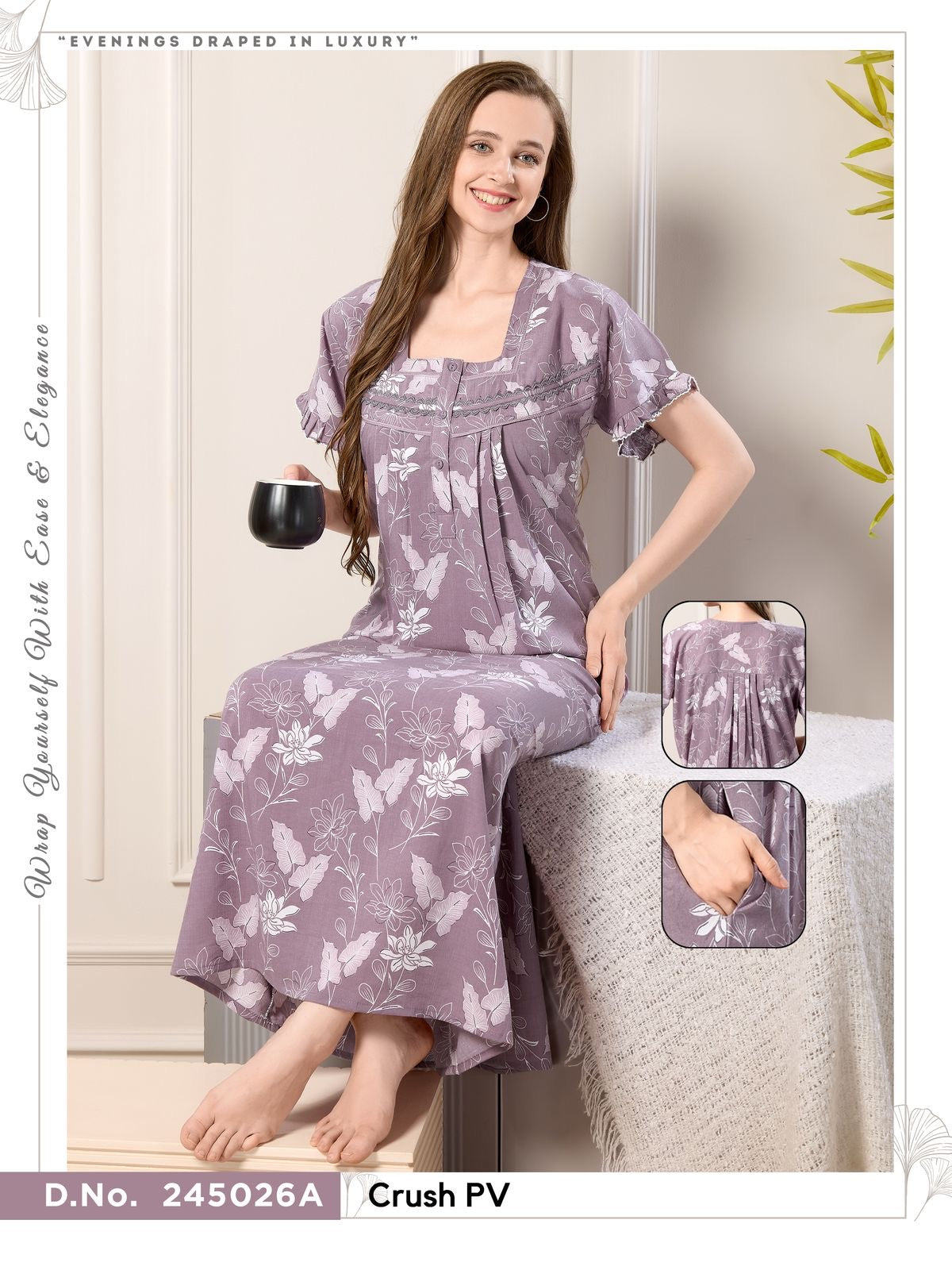 Light Purple Bamboo Cotton Liya