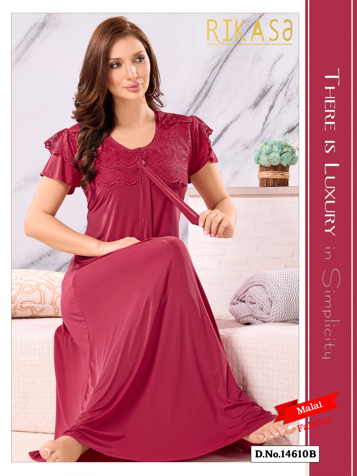 Mulberry Pink Malai fabric Alifya