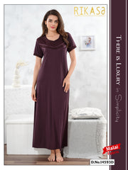 Dark Purple Malai fabric Anvika