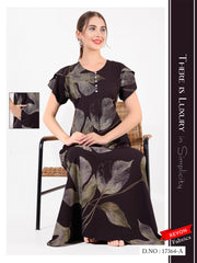 Dark Brown Reyon Cotton Mahira