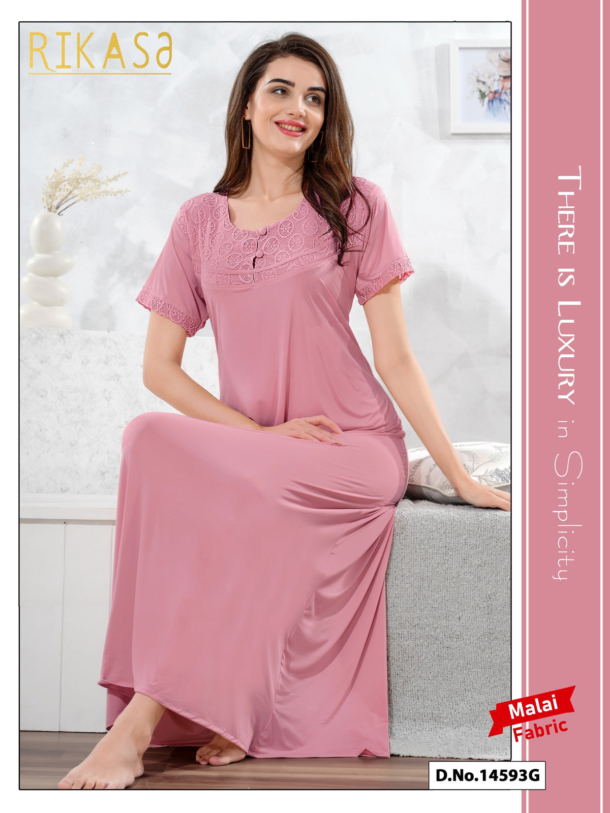 Baby Pink Malai fabric Anvika