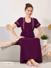 Burgundy Bamboo Cotton Sonali