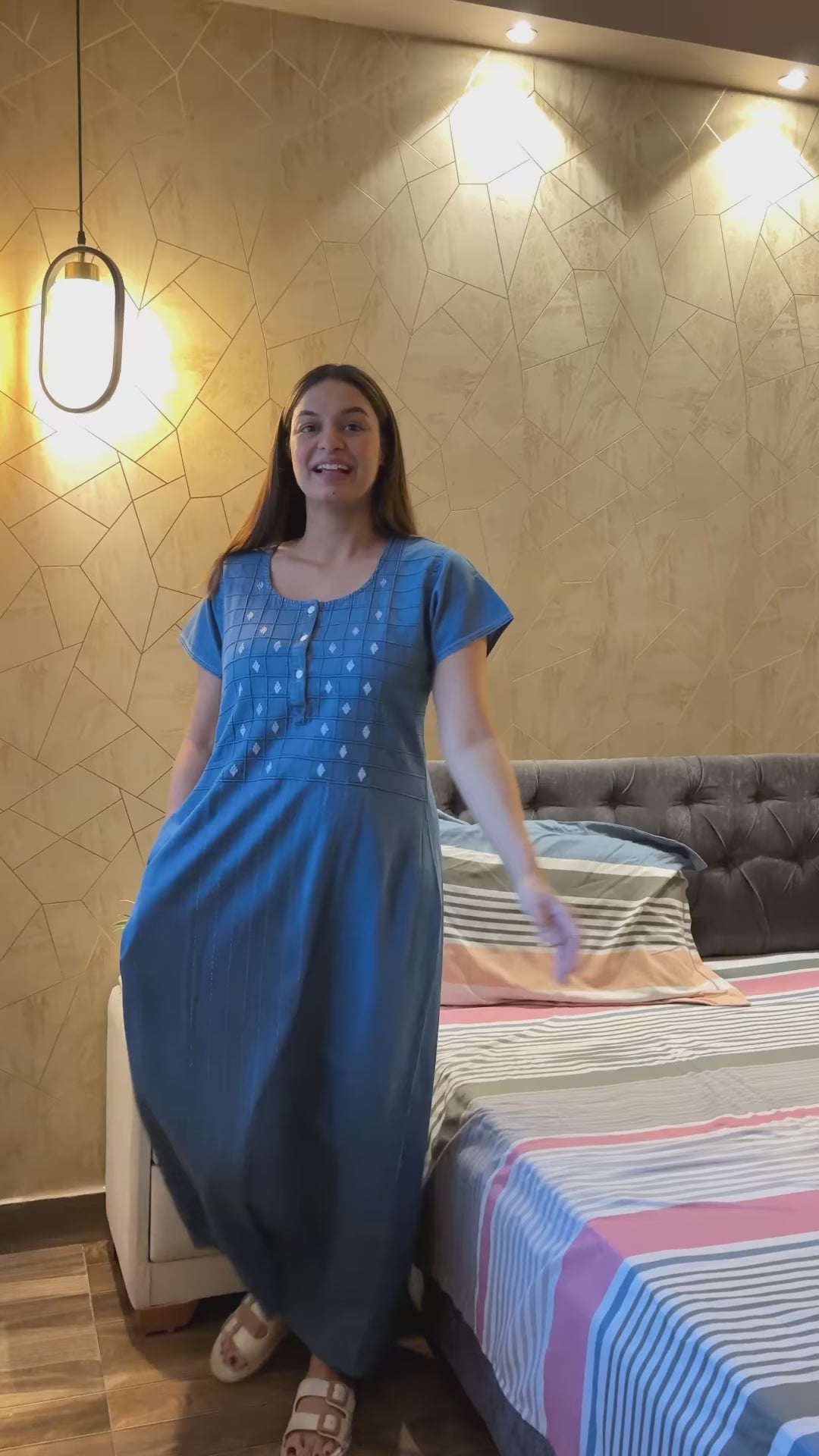 Soft Denim Ruby Nightgown