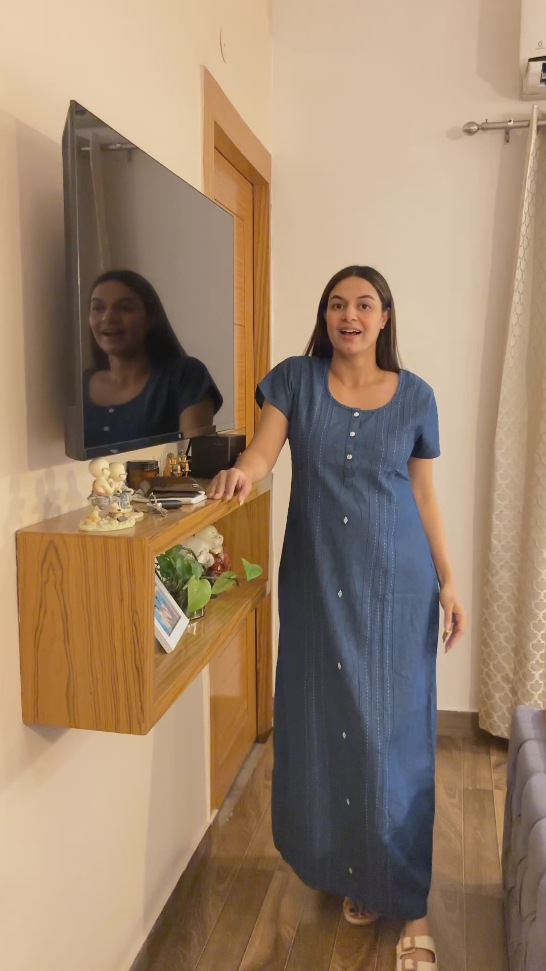 Soft Denim Amelia Nightgown
