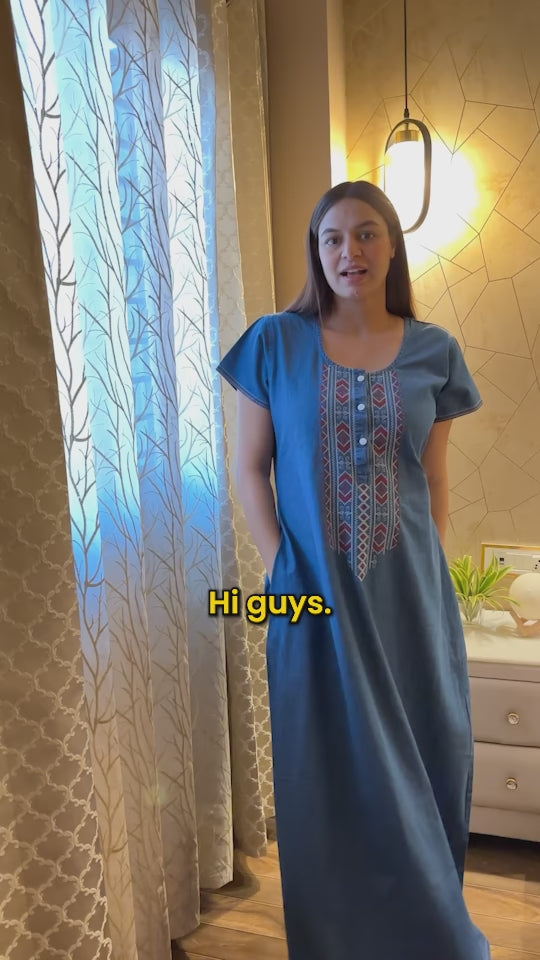 Soft Denim Alora Nightgown